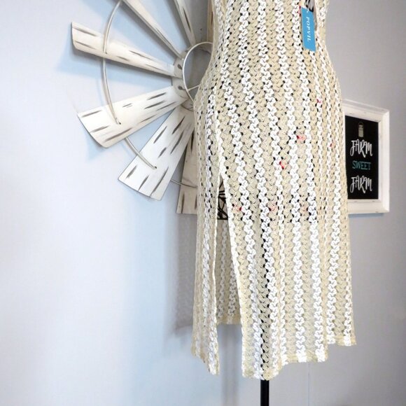 NWT Popvil Shimmering Crochet Swimsuit Cover-Up Dress‎ Size XL - Picture 10 of 15